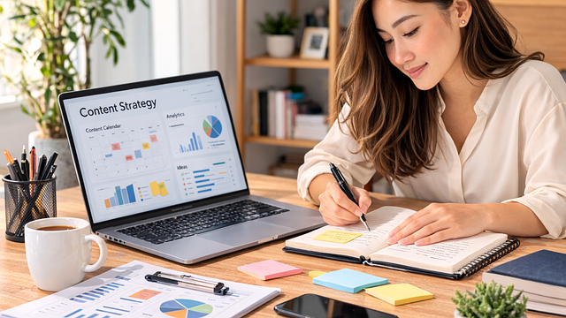 AI dashboard showing digital marketing analytics and business insights for Canadian enterprises